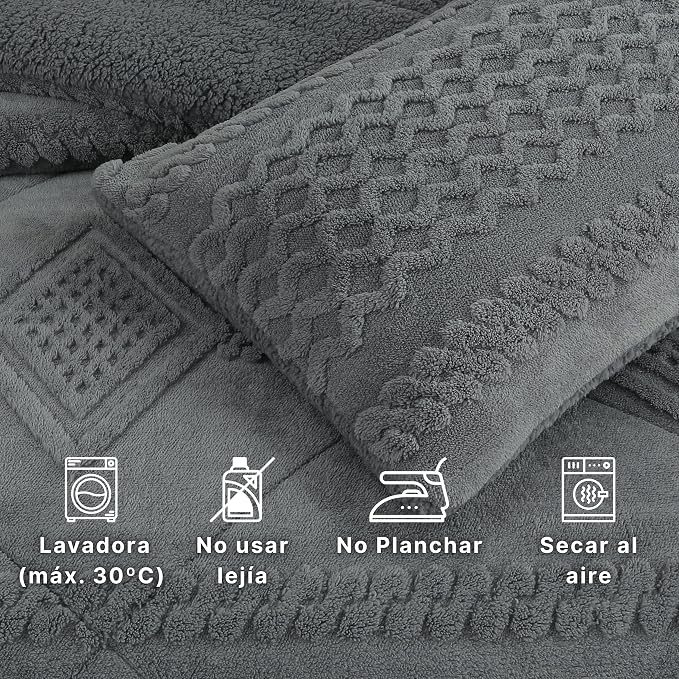 Instrucciones de lavado: lavadora a 30 °C, no usar lejía, no planchar, secar al aire